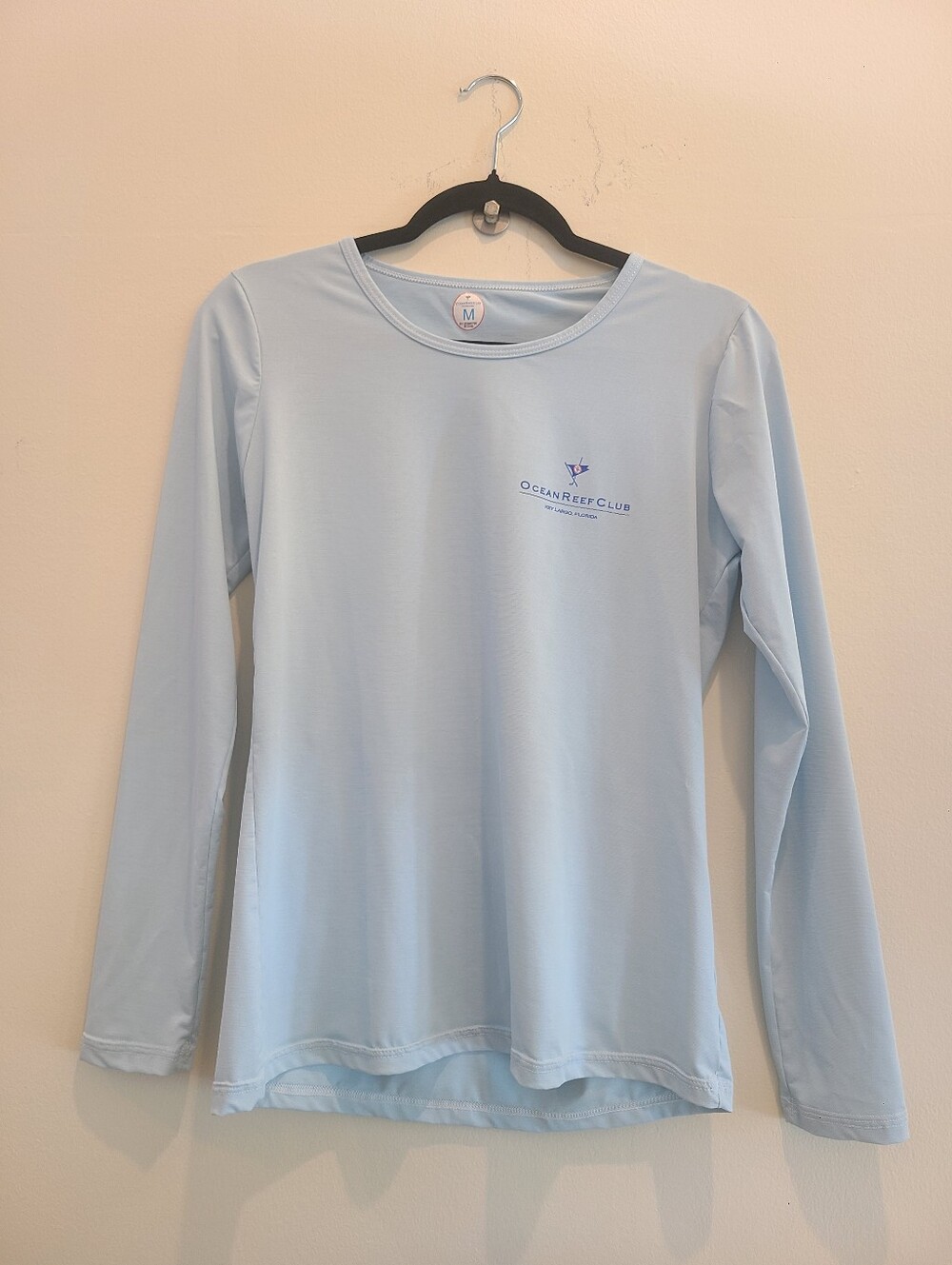 Ocean Reef Club Light Blue Long Sleeve Performance Tee Sun Shirt - Picture 1 of 6